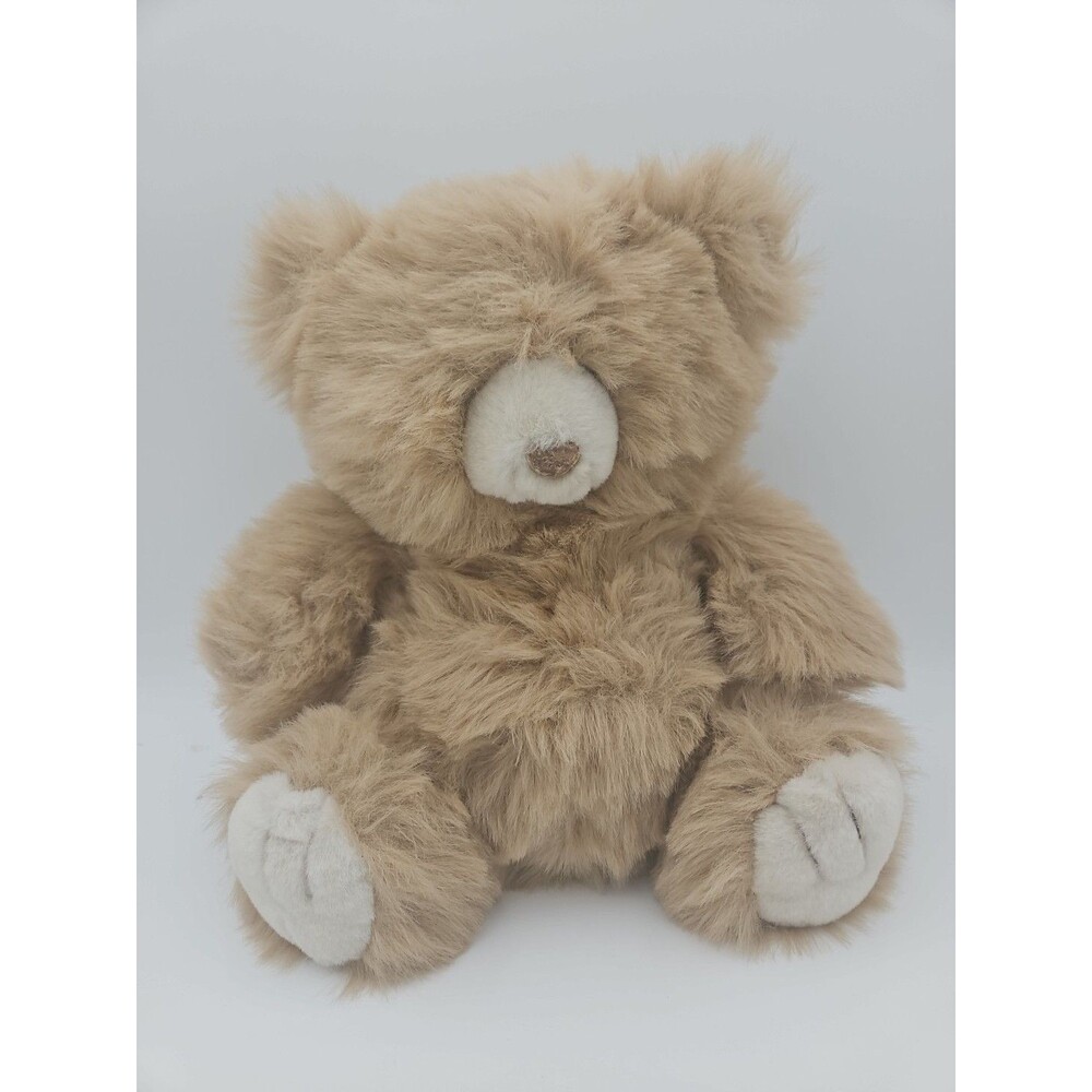 Vintage Animal Toys Teddy Bear Plush 13" Large Tan Stuffed Animal Fluffy 1988